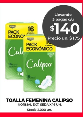 Supermercados Tadicor Toalla Femenina Calipso oferta