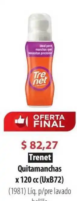 Trenet Quitamanchas x 120 cc (UxB72)