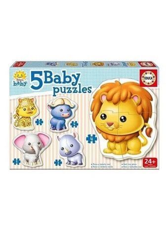 El Mundo del Juguete Rompecablezas baby puzzle animales salvajes x5 blister oferta