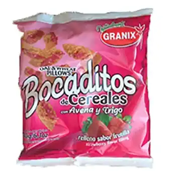 Granix bocaditos cereal rell.crem frut x180g