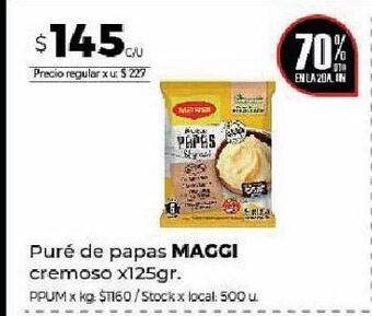 Disco Puré de papas maggi 125g oferta