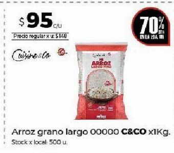Disco Arroz grano largo c&co kg oferta