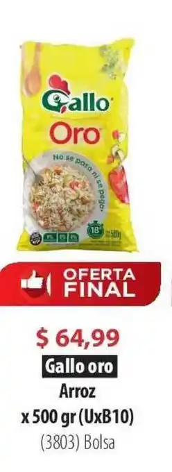 Parodi Gallo oro Arroz x 500 gr (UxB10) oferta