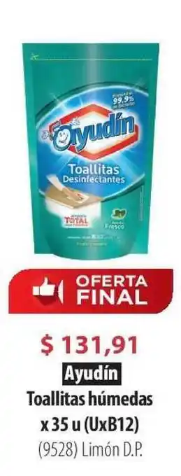 Parodi Ayudín Toallitas húmedas x 35 u (UxB12) oferta