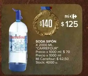 Carrefour Express Soda sifón oferta