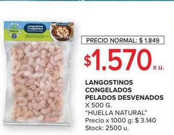 Carrefour Market Langostinos congelados pelados desvenados oferta