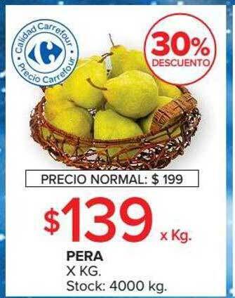 Carrefour Market Pera 30% descuento oferta