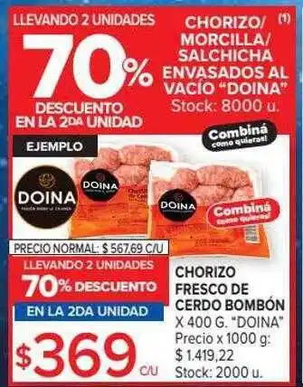 Carrefour Market Chorizo fresco de cerdo bombón oferta