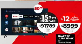 Supermayorista Vital Smart tv ultra hd 4k 50 oferta
