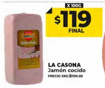 Supermayorista Vital La casona jamon cocido oferta