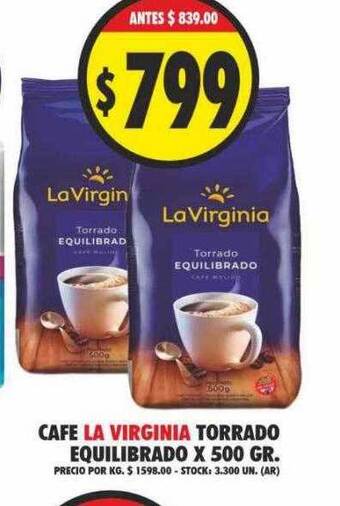 Supermercados Becerra Cafe la virginia torrado equilibrado oferta