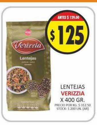 Supermercados Becerra Lentejas verizzia oferta