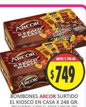 Supermercados Becerra Bombones arcor surtido el kiosco en casa oferta