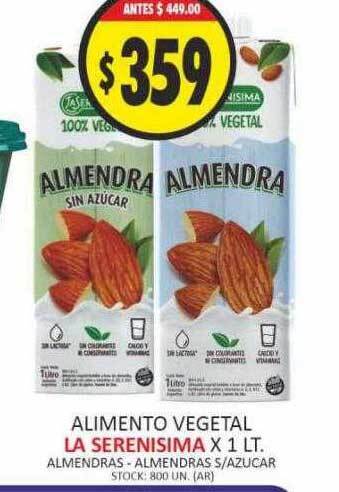 Supermercados Becerra Alimento vegetal la serenisima oferta