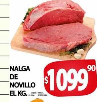 Supermercados Mariano Max Nalga de novillo oferta