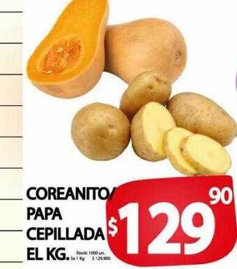 Supermercados Mariano Max Coreanito papa cepillada oferta