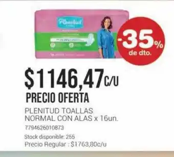 La Santé Plenitud toallas normal con alas -35% de dto. oferta