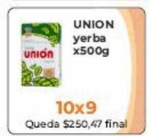Pasos Supermercado Union yerba oferta