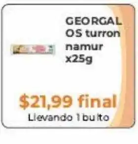 Pasos Supermercado Georgalos turron namur oferta