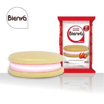 Coto Alfajor relleno mousse de frutilla bienva 40 grm oferta