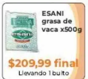 Pasos Supermercado Esani grasa de vaca oferta