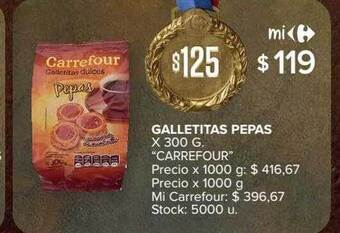 Carrefour Market Galletitas pepas oferta