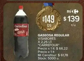 Carrefour Market Gaseosa regular v sabores oferta