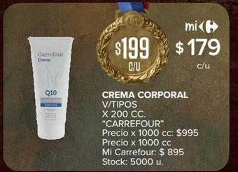 Carrefour Market Crema corporal oferta