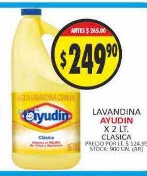 Supermercados Becerra Lavandina ayudin oferta