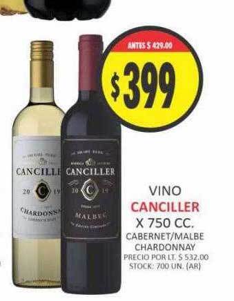 Supermercados Becerra Vino canciller oferta