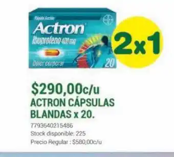 La Santé Actron cápsulas blandas oferta