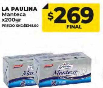 Supermayorista Vital La paulina manteca oferta