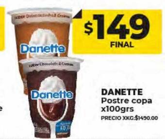 Supermayorista Vital Danette postre copa oferta