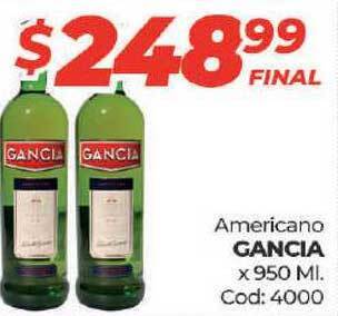 Diarco GANCIA Americano x 950 Ml. oferta
