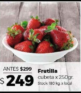 Disco Frutilla cubeta 250g oferta