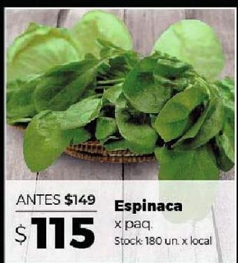 Disco Espinaca x paquete oferta
