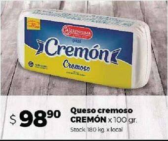 Disco Queso cremoso cremon 100g oferta