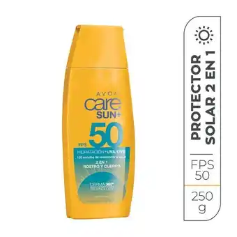 Avon Protector solar 2 en 1 rostro y cuerpo fps 50 | care sun+ oferta