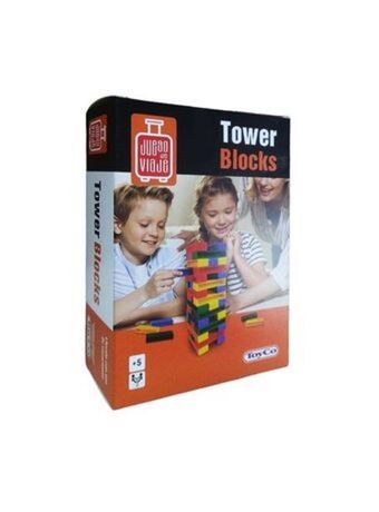 El Mundo del Juguete Juego de mesa tower blocks jenga plástico original toyco oferta