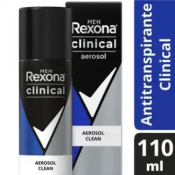 Carrefour Desodorante antitranspirante rexona men en aerosol 110 ml oferta