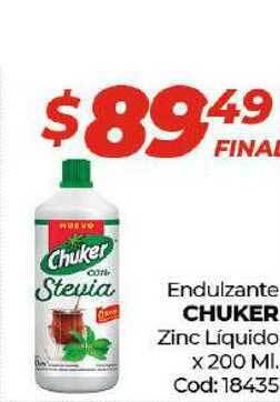 Diarco CHUKER Endulzante Zinc Líquido x 200 Ml. oferta