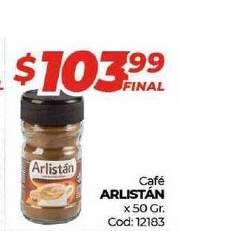 Diarco ARLISTÁN Café x 50 Gr. oferta