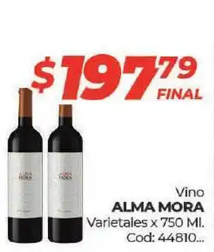 Diarco ALMA MORA Vino Varietales x 750 Ml. oferta