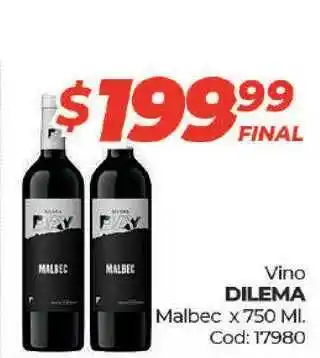 Diarco DILEMA Vino Malbec x 750 Ml. oferta
