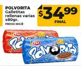 Supermayorista Vital Polvorita galletitas rellenas varias oferta