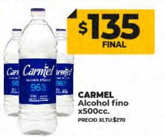Supermayorista Vital Carmel alcohol fino oferta