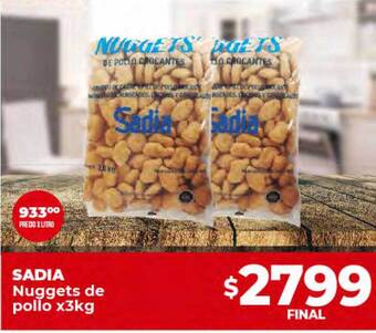 Supermayorista Vital Sadia nuggets de pollo oferta