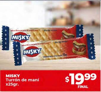 Supermayorista Vital Misky turrón de maní oferta