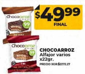 Supermayorista Vital Chocoarroz alfajor varios oferta