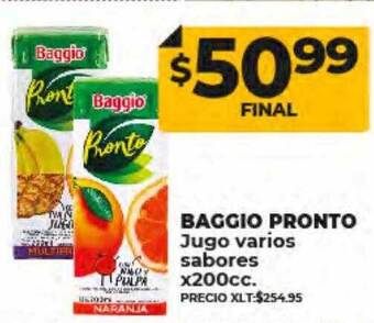 Supermayorista Vital Baggio pronto jugo varios sabores oferta